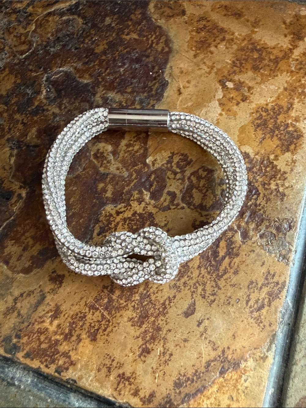 Rocknot Silver Knot Beaded Bracelet - Silver - Picture 3 of 4